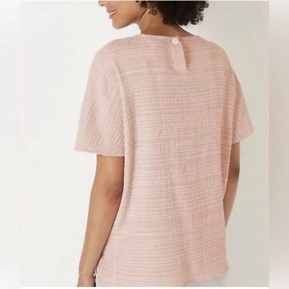 Pure Jill Pick Stitch Kimono Style Boxy Tee, XL - Picture 3 of 8